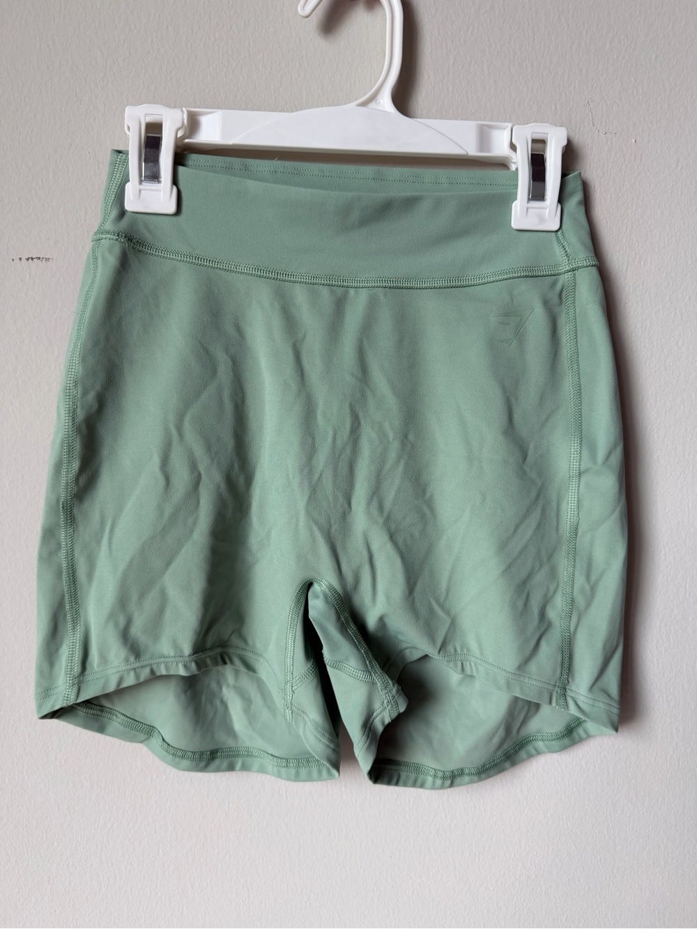 Gymshark x Kendra Kathryn Sage Green High-Rise Bike Shorts